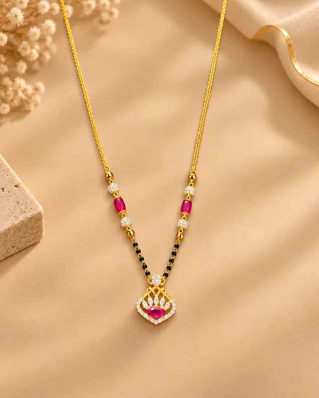 Gold Short Mangalsutra Collection