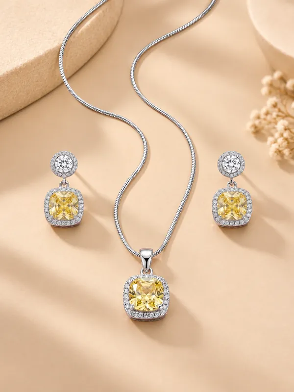 Silver Chain and Pendant Set